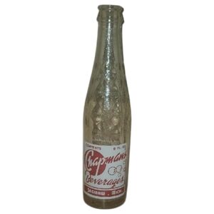 Chapman's Beverages Glass Bottle Vintage Saginaw Michigan Pop Soda Liquid